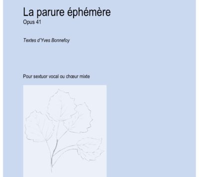 La parure éphémère